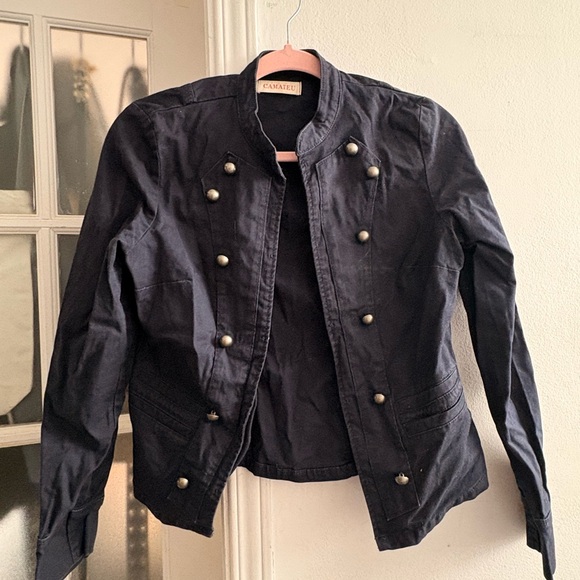 Women's Navy Utility Jacket - Picture 1 of 3